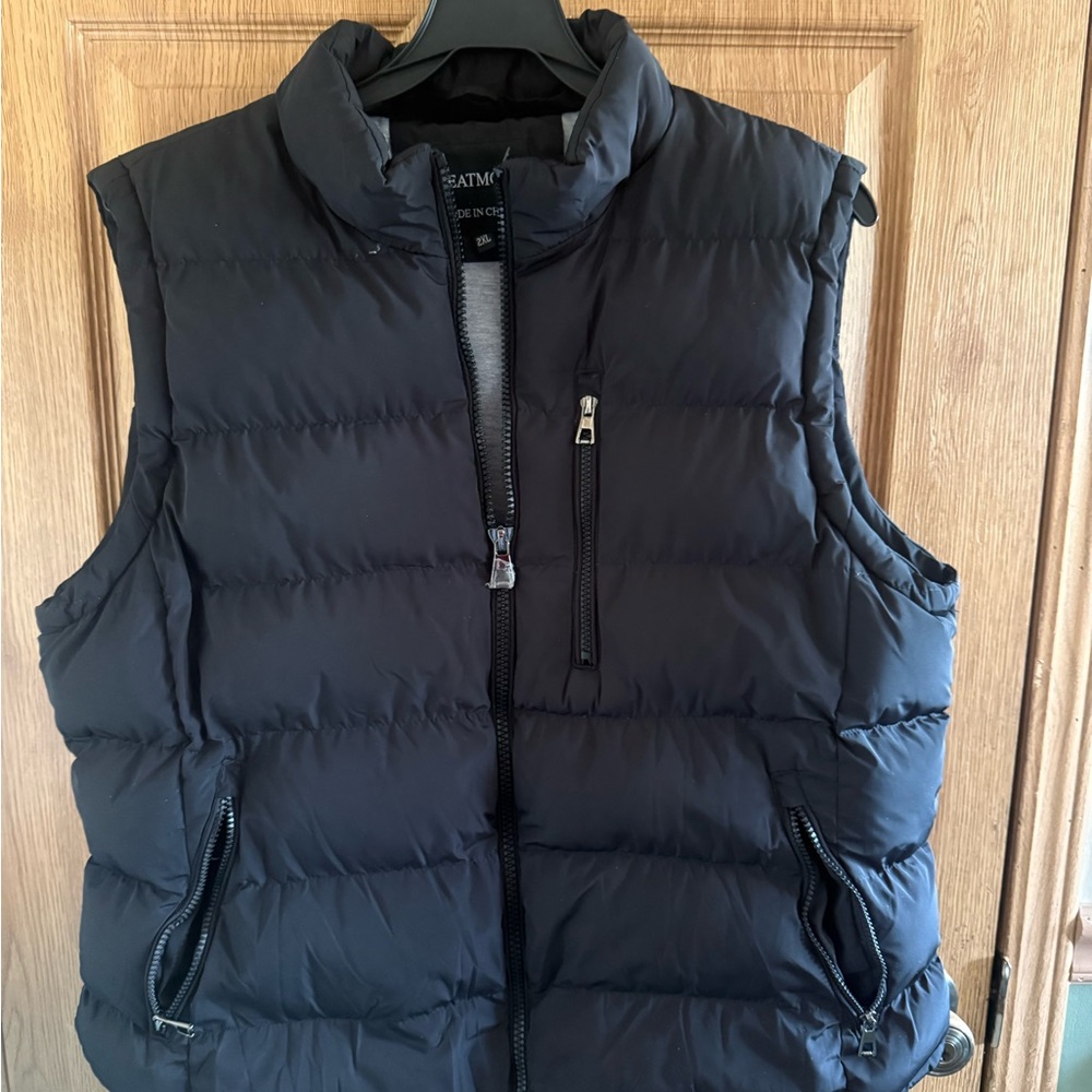 Men's Black Quilted Vest
